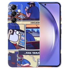 Painted Pattern Precise Hole PC Phone Case, For Samsung Galaxy A54 5G