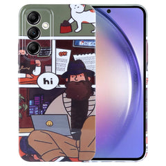 Painted Pattern Precise Hole PC Phone Case, For Samsung Galaxy A54 5G