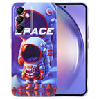 For Samsung Galaxy A54 5G / Orange White Astronaut