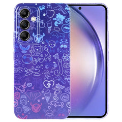 Painted Pattern Precise Hole PC Phone Case, For Samsung Galaxy A54 5G