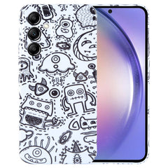 Painted Pattern Precise Hole PC Phone Case, For Samsung Galaxy A54 5G