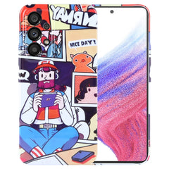 Painted Pattern Precise Hole PC Phone Case, For Samsung Galaxy A53 5G