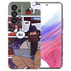 Painted Pattern Precise Hole PC Phone Case, For Samsung Galaxy A53 5G