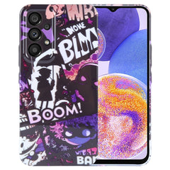 Painted Pattern Precise Hole PC Phone Case, For Samsung Galaxy A23