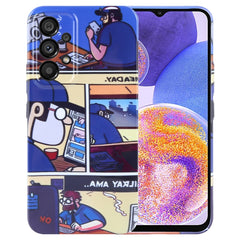 Painted Pattern Precise Hole PC Phone Case, For Samsung Galaxy A23