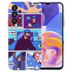 Painted Pattern Precise Hole PC Phone Case, For Samsung Galaxy A23