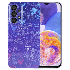 Painted Pattern Precise Hole PC Phone Case, For Samsung Galaxy A23