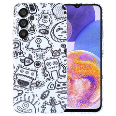 Painted Pattern Precise Hole PC Phone Case, For Samsung Galaxy A23