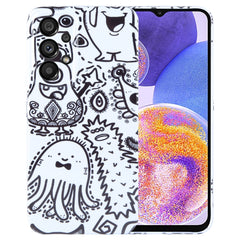 Painted Pattern Precise Hole PC Phone Case, For Samsung Galaxy A23