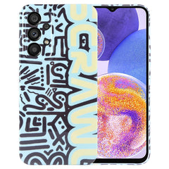 Painted Pattern Precise Hole PC Phone Case, For Samsung Galaxy A23