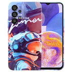 For Samsung Galaxy A23 / Orange Paint Astronaut