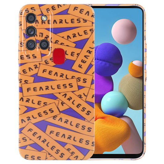 Painted Pattern Precise Hole PC Phone Case, For Samsung Galaxy A21s