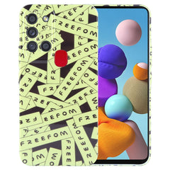 Painted Pattern Precise Hole PC Phone Case, For Samsung Galaxy A21s