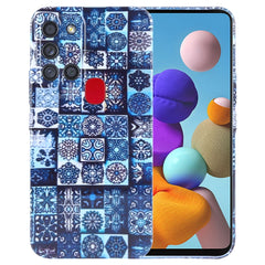 Painted Pattern Precise Hole PC Phone Case, For Samsung Galaxy A21s