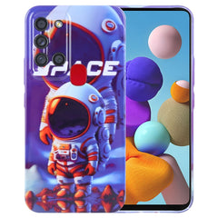 Painted Pattern Precise Hole PC Phone Case, For Samsung Galaxy A21s