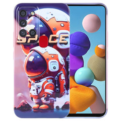 Painted Pattern Precise Hole PC Phone Case, For Samsung Galaxy A21s