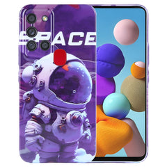 Painted Pattern Precise Hole PC Phone Case, For Samsung Galaxy A21s