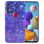 For Samsung Galaxy A21s / Blue Purple Graffiti