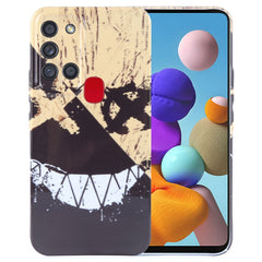 Painted Pattern Precise Hole PC Phone Case, For Samsung Galaxy A21s