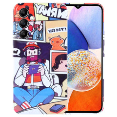 Painted Pattern Precise Hole PC Phone Case, For Samsung Galaxy A14 5G