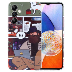 Painted Pattern Precise Hole PC Phone Case, For Samsung Galaxy A14 5G