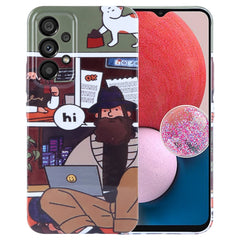 Painted Pattern Precise Hole PC Phone Case, For Samsung Galaxy A13 4G