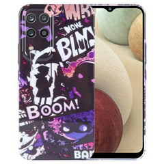 Painted Pattern Precise Hole PC Phone Case, For Samsung Galaxy A12