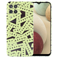 Painted Pattern Precise Hole PC Phone Case, For Samsung Galaxy A12
