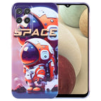 For Samsung Galaxy A12 / Orange Astronaut