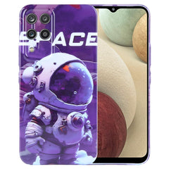 Painted Pattern Precise Hole PC Phone Case, For Samsung Galaxy A12