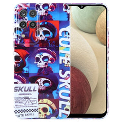 Painted Pattern Precise Hole PC Phone Case, For Samsung Galaxy A12