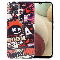 Painted Pattern Precise Hole PC Phone Case, For Samsung Galaxy A12