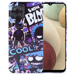 Painted Pattern Precise Hole PC Phone Case, For Samsung Galaxy A12
