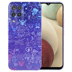 For Samsung Galaxy A12 / Blue Purple Graffiti