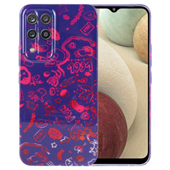 Painted Pattern Precise Hole PC Phone Case, For Samsung Galaxy A12