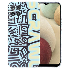 Painted Pattern Precise Hole PC Phone Case, For Samsung Galaxy A12