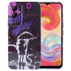 For Samsung Galaxy A04e / Black Purple Umbrella Boy