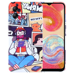 Painted Pattern Precise Hole PC Phone Case, For Samsung Galaxy A04e