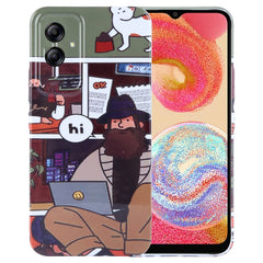 Painted Pattern Precise Hole PC Phone Case, For Samsung Galaxy A04e