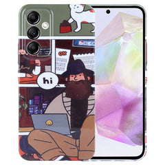 Painted Pattern Precise Hole PC Phone Case, For Samsung Galaxy A35 5G
