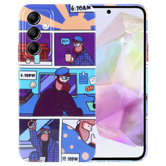 Painted Pattern Precise Hole PC Phone Case, For Samsung Galaxy A35 5G