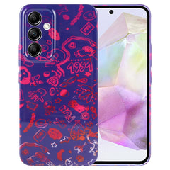 Painted Pattern Precise Hole PC Phone Case, For Samsung Galaxy A35 5G