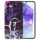 For Samsung Galaxy A55 5G / Black Purple Umbrella Boy
