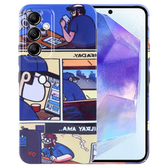 Painted Pattern Precise Hole PC Phone Case, For Samsung Galaxy A55 5G