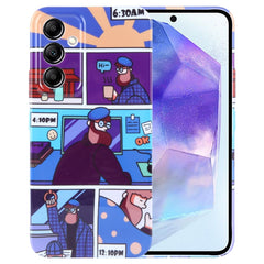 Painted Pattern Precise Hole PC Phone Case, For Samsung Galaxy A55 5G