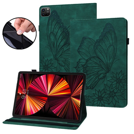 Big Butterfly Embossed Leather Tablet Case, For iPad Pro 13 2025 / 2024, For iPad Pro 11 2025 / 2024, For iPad Pro 12.9 2022 / Air 13 2024 / 2025
