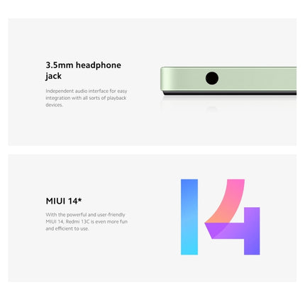 Xiaomi Redmi 13C 5G,  6.74 inch MIUI 14 MediaTek Dimensity 6100+ Octa Core 2.2GHz, NFC, Network: 5G, Not Support Google Play, 6GB+128GB