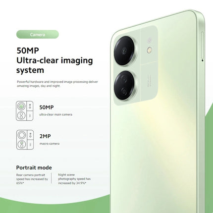 Xiaomi Redmi 13C 5G,  6.74 inch MIUI 14 MediaTek Dimensity 6100+ Octa Core 2.2GHz, NFC, Network: 5G, Not Support Google Play, 6GB+128GB