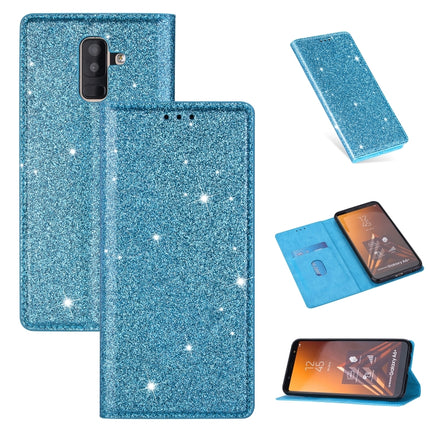 Ultrathin Glitter Magnetic Horizontal Flip Leather Case with Holder & Card Slots, For Samsung Galaxy A6+ / J8 (2018), For Samsung Galaxy A10e, For Samsung Galaxy A20 / A30, For Samsung Galaxy A20e