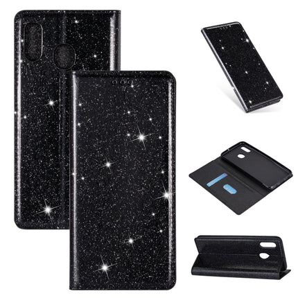 Ultrathin Glitter Magnetic Horizontal Flip Leather Case with Holder & Card Slots, For Samsung Galaxy A40, For Samsung Galaxy A60, For Samsung Galaxy A20LF, For Samsung Galaxy A30s / A50 / A50s